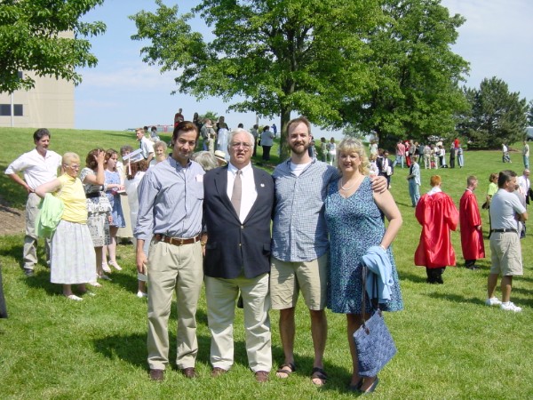 Robert, Dad, Chris and Robin